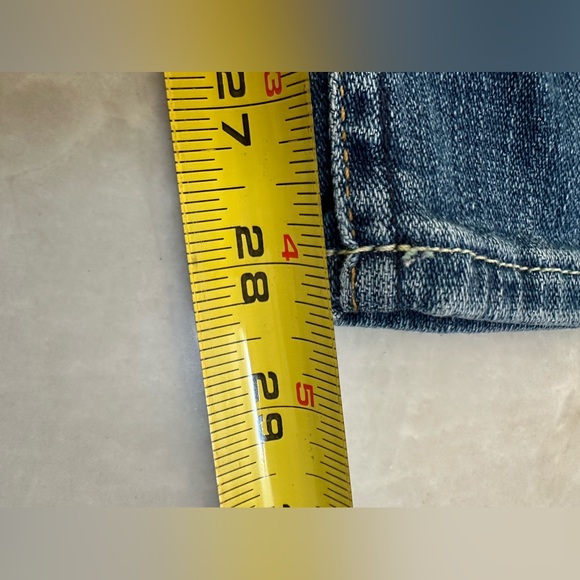 7 For All Mankind Josefina Distressed Skinny Boyfriend Jeans - Picture 8 of 9